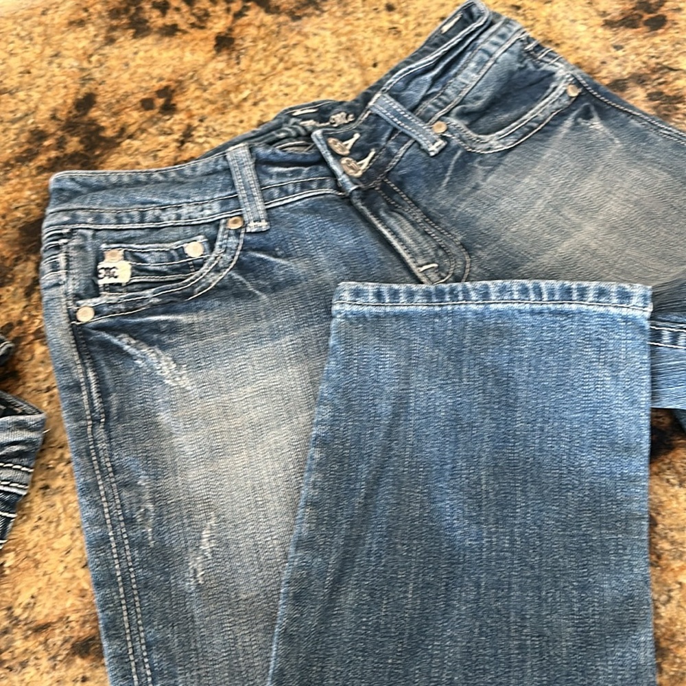 MISS me Cropped Jeans Style JP4442 Color Lakewood Size 27 - Picture 5 of 5